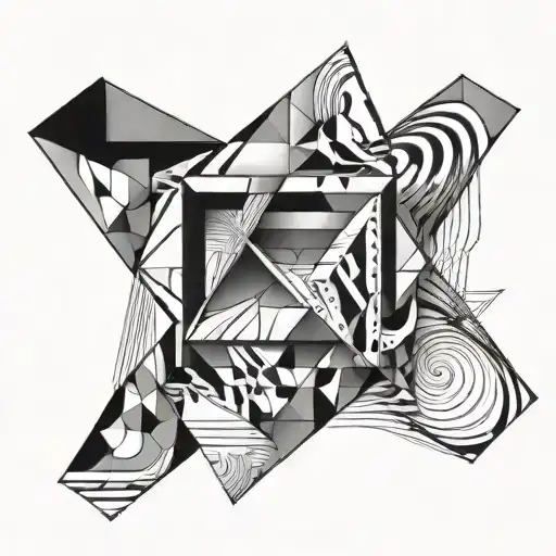Number 9 Geometric Design