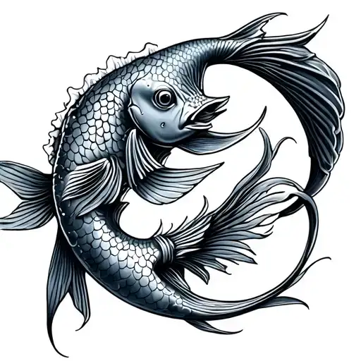 Pisces Tattoo Design