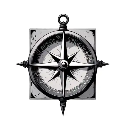 Compass With The Word Love