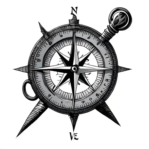 Compass With The Word Love