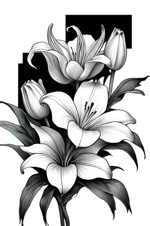 Lilies And Tulips