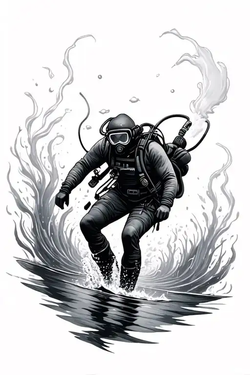 Diver Exploring