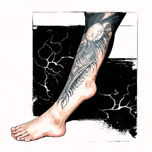 2003 Leg Tattoo Downward