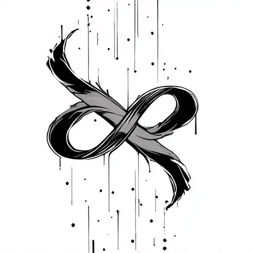 Infinity Symbol With Time For Background