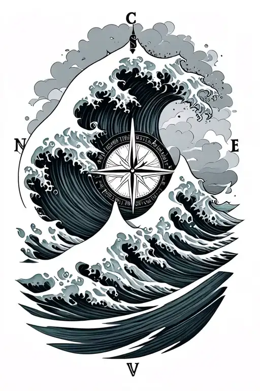 Giant Wave Compass Name Ivone