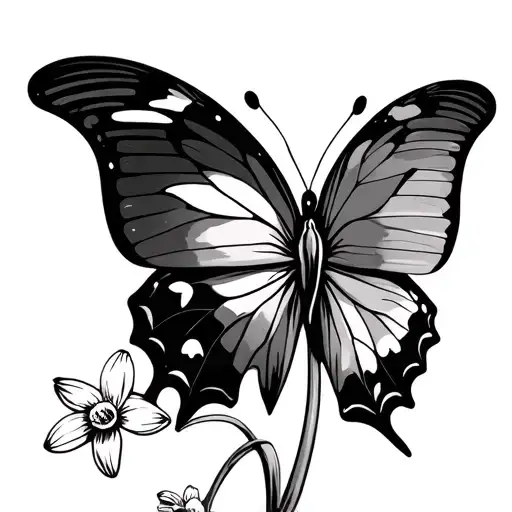 Daffodilbutterfly Infinite Sign