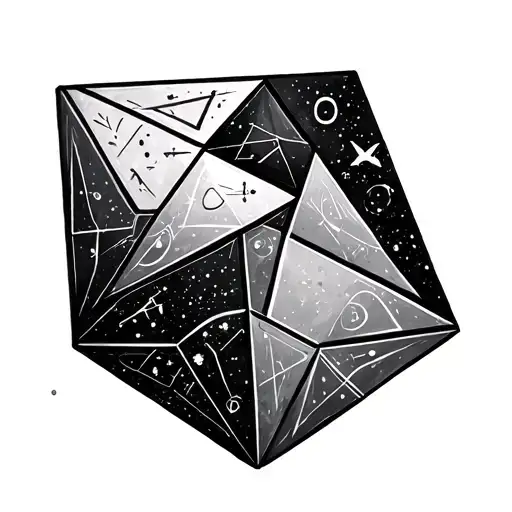 Tetrahedron Made Of Elements Of The Universe