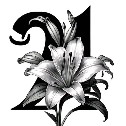 Small Lillies Surrounding Numbers 224