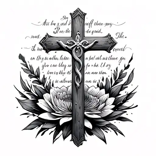 Cross With Bible Verse