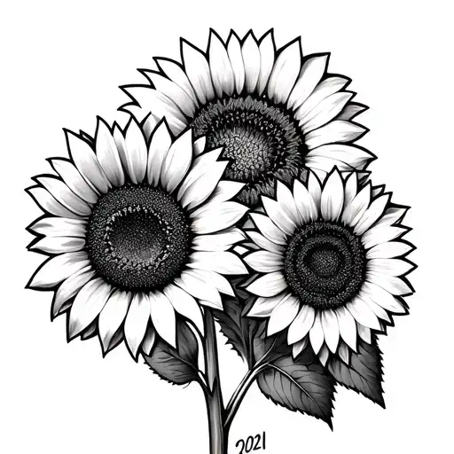 Sunflower 1972 And 2021