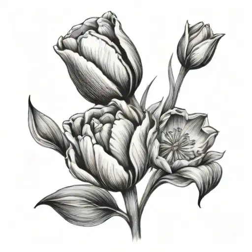 Divine And Tulip Flower