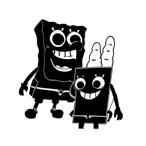 Outline Of Spongebob And Patrick