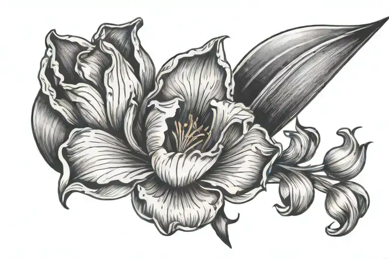 Divine Word And Tulip Flower