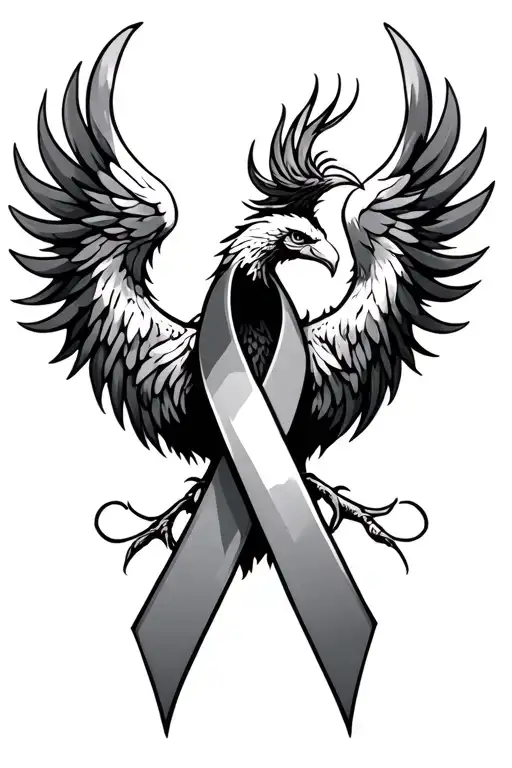 Pheonix Cancer Ribbon