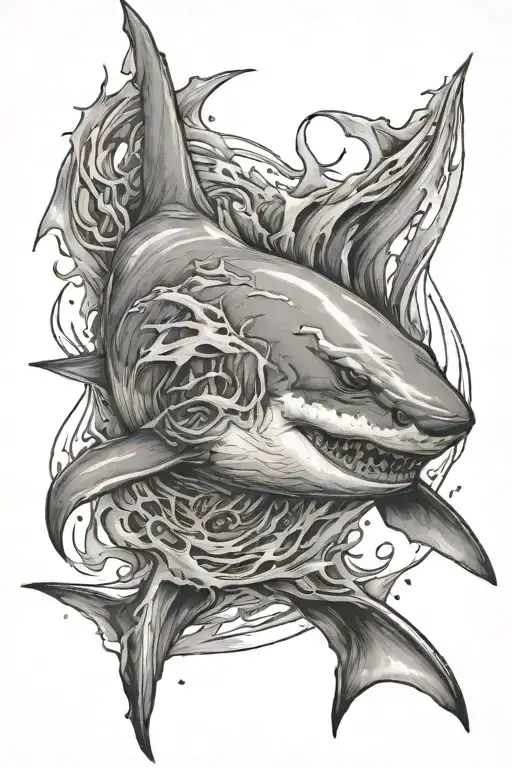 Great White Shark Emerging