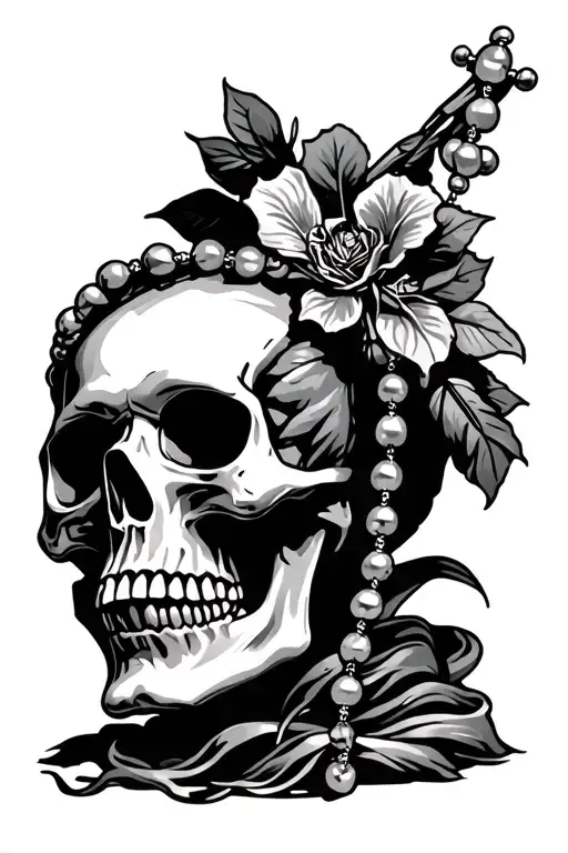 Rosary Skull
