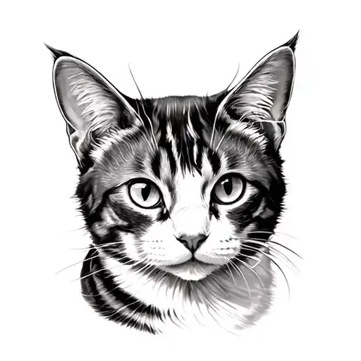 Black And White Cat That Crossed Rainbow Bridge