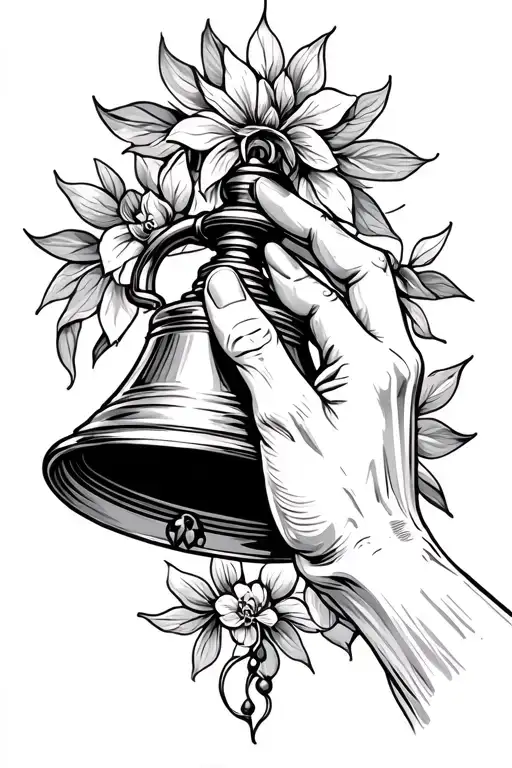 A Hand Ringing A Handbell