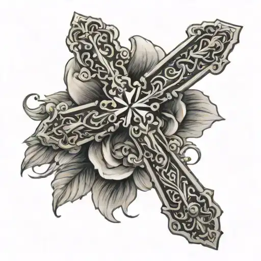Cross With 2 Dates Incorporated
