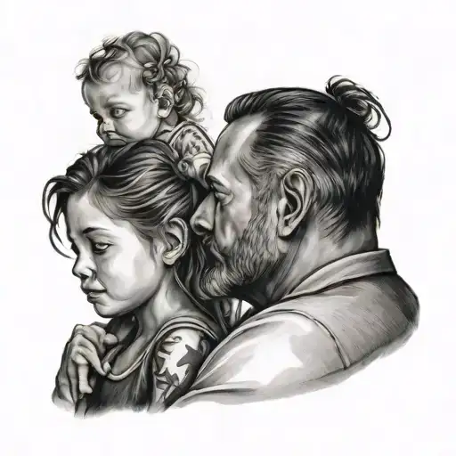 Father And Little Daughter