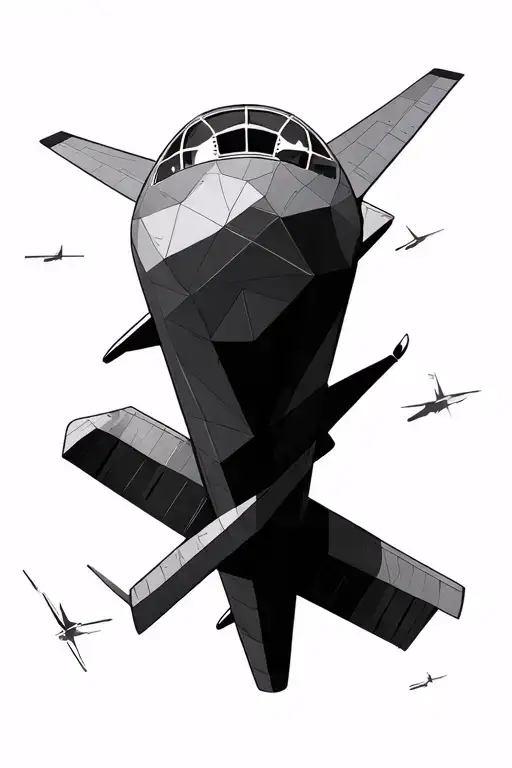 Airplane Geometric Pattern Inspired