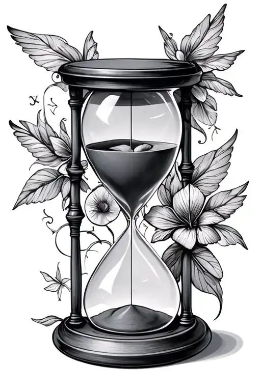 Hourglass Remember Remember Live Time Flies Seize Day