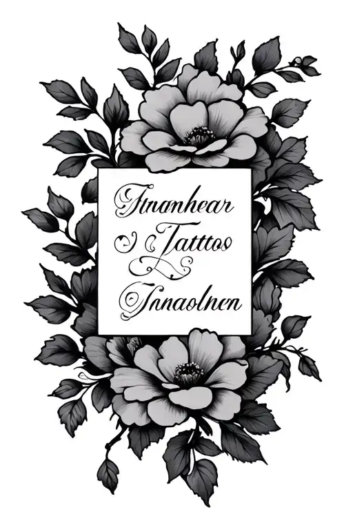 Vines With Flowers And Names