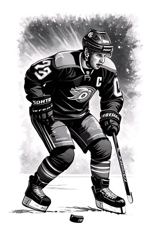 Hockey Night Artwork Etched