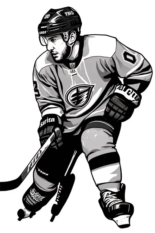 Hockey Night Artwork Etched