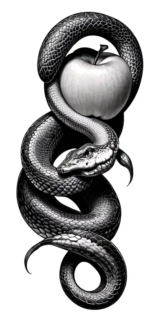 Snake And Apple