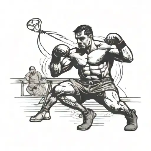 Exhausted Pugilist Standing