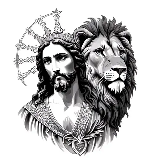 Jesus And Lion