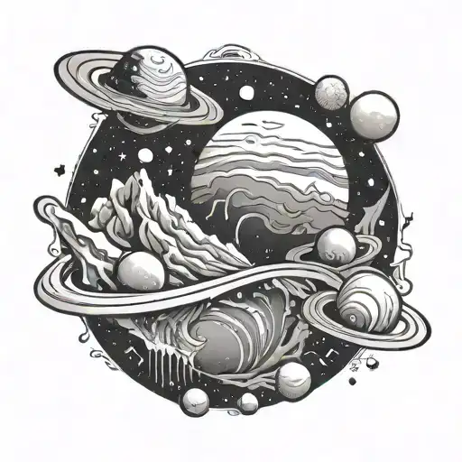 Melting Galaxy Filled With Planets