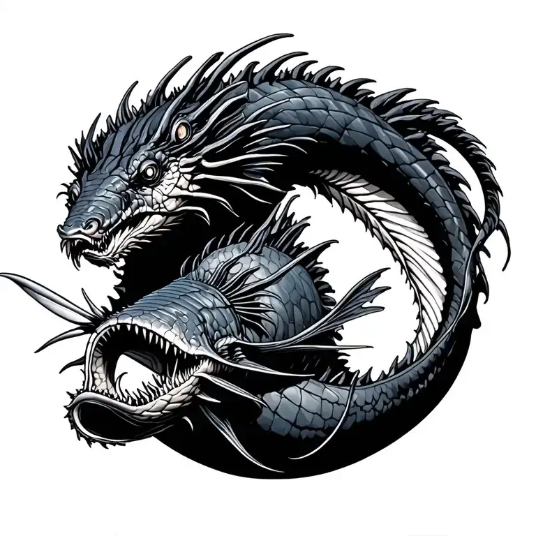 Black Dragonfish And Humpback Anglerfish