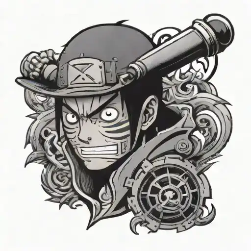 One Piece And Naruto Character Mix Tatoo