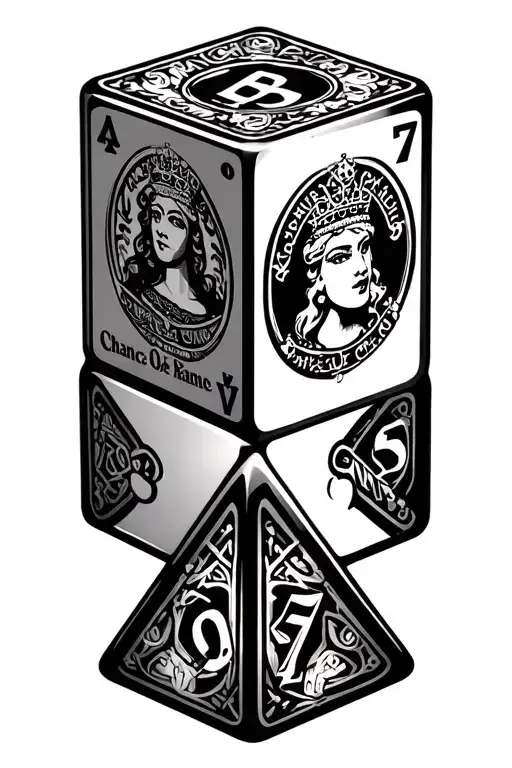 Monopoly Dice With Chance Card Queen