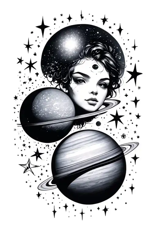 Sparkle And Planets Stars And Nebulas