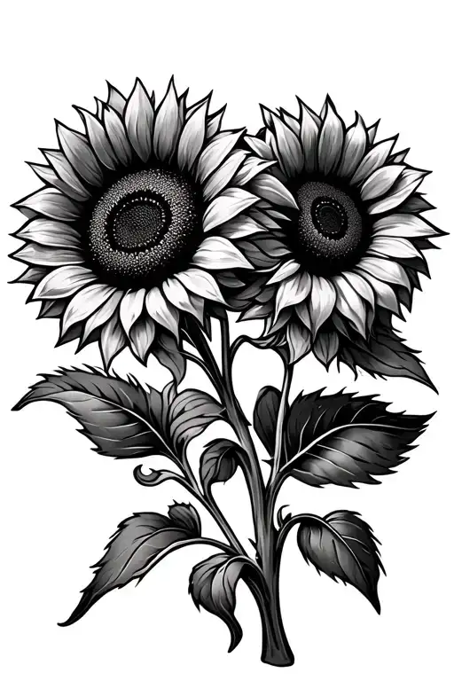 Sunflowers Growing