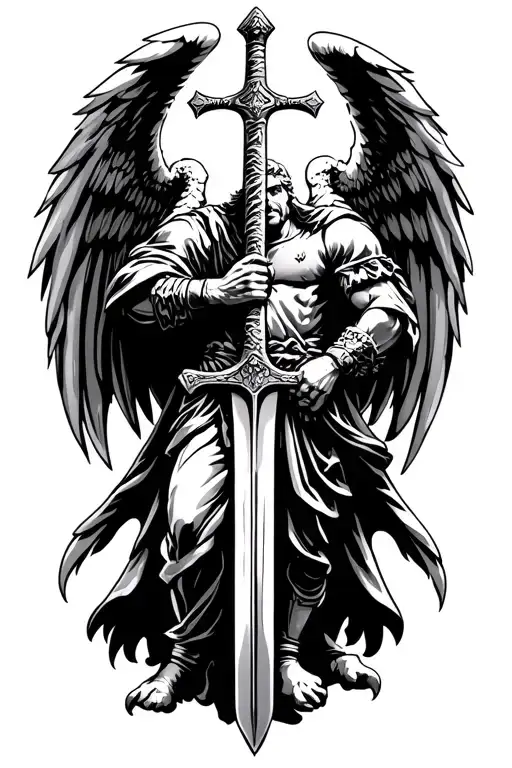 Saint Michael With A Sword