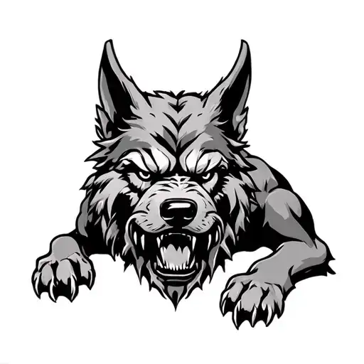 Evil Full Body Cerberus Looking Super Cool And Vicious Design