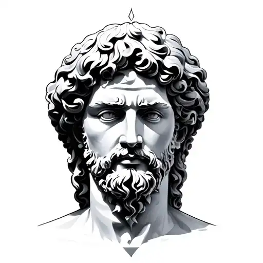 Belgrade Winner And David Statue Abstract