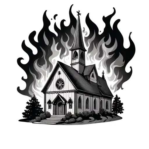 Whoville Church On Fire