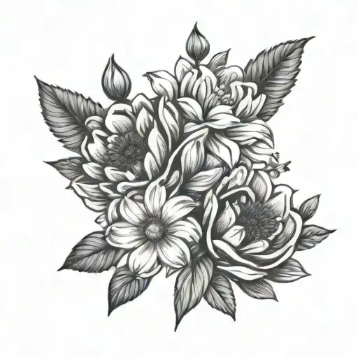 June And July Birth Flower Bouquet