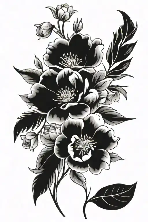 June And July Birth Flower Bouquet