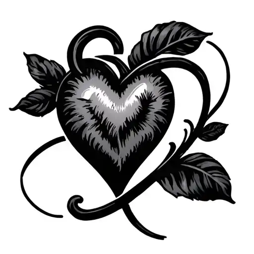 Heart With O And V