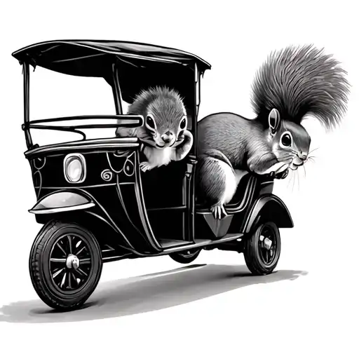Squirrel In Tuk Tuk