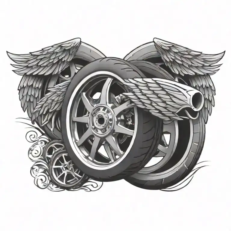 Wing Shaped Race Wheels