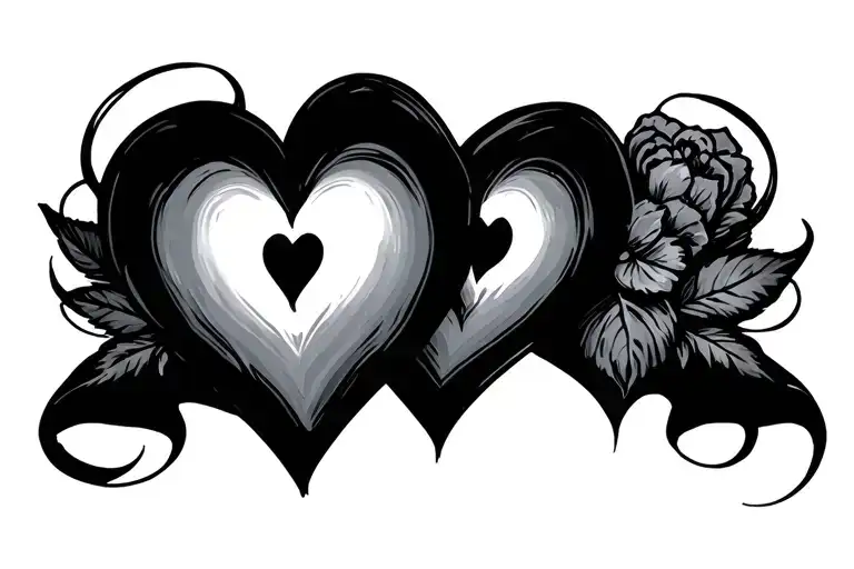 Heart With O And V