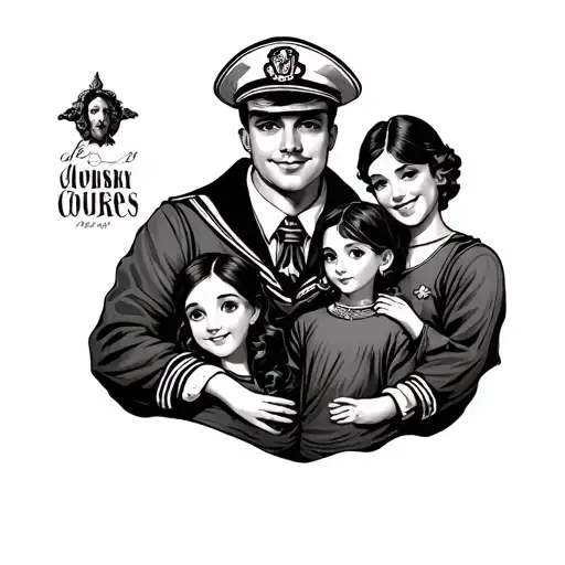Sailor And Family