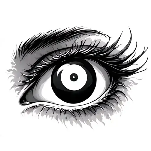 Eye With Yin And Yang